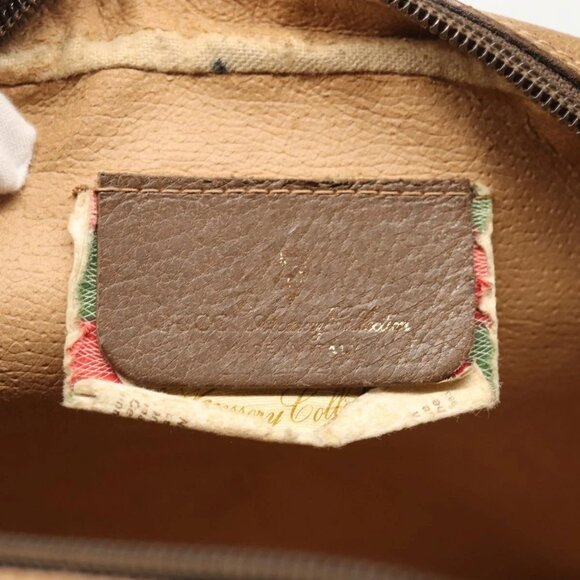 GUCCI GG Supreme Web Sherry Line Clutch Bag PVC Beige Red 89 01 034 Auth fm3793 - Picture 13 of 16